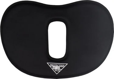 Produktbild von HORKA Rundes Neopren-Gel-Sattelpad für Pferde mit Widerrist-Ausschnitt in Schwarz