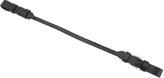 Produktbild von HORKA Sattelgriff aus Leder in Schwarz/Silber Einheitsgröße