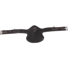 Horka Sattelgurt mit Bauchschutz aus Leder in Braun 130 cm – Bild 1 von 2