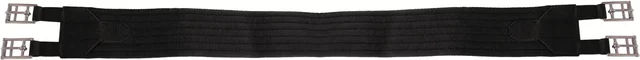 HORKA Sattelgurt Poly Rib für gemischte Sättel aus Polyester 100cm Schwarz Silber – Bild 1 von 2