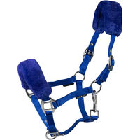 Produktbild von HORKA Shetty Pferdehalfter mit Fell in Blau