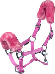 Produktbild von HORKA Shetty Pferdehalfter mit Fell in Rosa