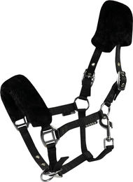 Produktbild von HORKA Shetty Pferdehalfter mit Fell in Schwarz