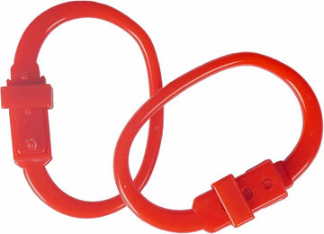 Produktbild von HORKA Sicherheitsauslöser-Ringe für Pferde aus Kunststoff in Rot