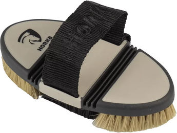 Produktbild von HORKA Soft Grip Flexible Weiche Bürste aus Nylon in Schwarz oder Beige