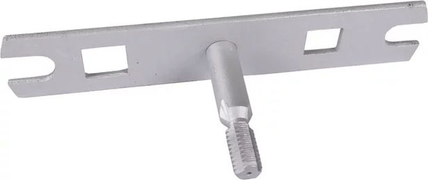 HORKA Stollenschlüssel für Pferde aus Metall in Grau und Silber – Bild 1 von 1