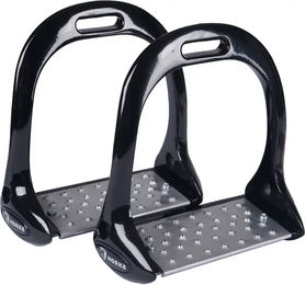HORKA Tech Steigbügel aus Aluminium in Schwarz 12 cm – Bild 1 von 2