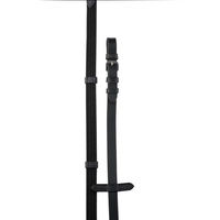 Produktbild von HORKA Textilzügel für Pferde mit Stoppern in Schwarz/Silber für Ponys - 250 cm