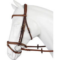 Produktbild von HORKA Trense Verdi für Ponys aus Leder in Braun-Gold