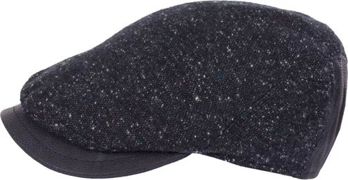 Produktbild von HORKA Tweed-Beret aus Wolle Unisex in Blau oder Schwarz