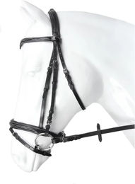 Produktbild von HORKA Verdi Zügel aus Leder für Ponys in Schwarz