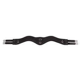 Produktbild von Horka Vielseitigkeitsring aus Leder in Schwarz/Silber 120 cm
