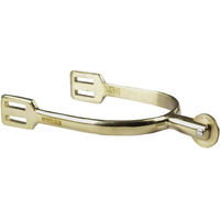 Produktbild von HORKA Vollscheiben-Sporen mit Rädchen aus Edelstahl in Gold 20 mm