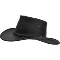 Produktbild von HORKA Wallaroo Leinwandhut aus Leder Schwarz Unisex Größe M/L