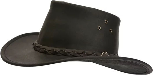 Produktbild von HORKA Wallaroo Leinwandhut aus Leder Unisex in Braun oder Schwarz Größe M