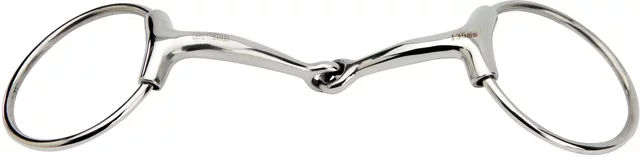 Produktbild von HORKA Wasserring Plus Pferdegebiss aus Edelstahl mit beweglichem Gelenk 14,5 cm - 14,5 cm