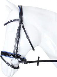Produktbild von HORKA Zaumzeug Flamingo für Warmblut in Schwarz/Blau