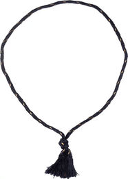 Produktbild von HORKA Zwei-Farben-Halsleine für Pferde in Blau-Schwarz aus Kunststoff für Ponys