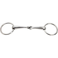 Produktbild von HORKA Zwei-Ringe-Pferdegebiss mit beweglichem Gelenk aus Edelstahl in Silber - 12 cm