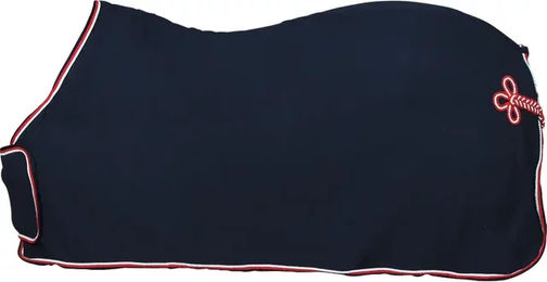 Horse Guard Fleece-Showdecke für Pferde mit Frontklappe in Blau 115 cm – Bild 1 von 3