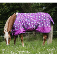 Produktbild von Horse Guard Josh Unicorn Turnoutdecke für Pferde aus 600D Polyester in Lila Bunt