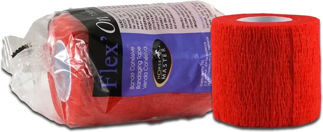 Produktbild von Horse Master Flex'On Klebeband für Pferde Rot 5 cm x 4,5 m