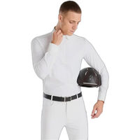 Produktbild von Horse Pilot Aeris Reitshirt Poloshirt für Herren Weiß XL