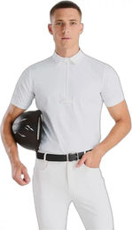 Produktbild von Horse Pilot Aeris Turnier-Poloshirt für Herren in Weiß Größe XS