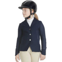Produktbild von Horse Pilot Aeromesh Reitturnierjacke für Mädchen in Blau für den Sommer