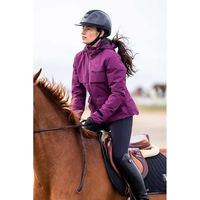 Produktbild von Horse Pilot Essential Fleece-Reitjacke für Damen und Herren mit Reißverschluss in Lila Größe S