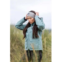 Produktbild von Horse Pilot Essential Fleece-Reitjacke für Damen und Herren mit Reißverschluss wasserdicht Grün Größe S