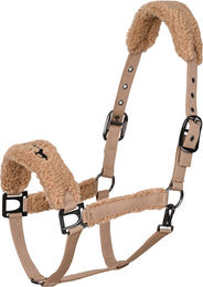 Produktbild von Horse Pilot Halfter Teddy Plüsch Blau Beige