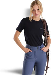 Horse Pilot Merinowolle Reitshirt für Damen in Blau oder Schwarz Größe M – Bild 1 von 9