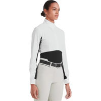 Produktbild von Horse Pilot Monica Reitshirt Damen Langarm Weiß Schwarz Oeko-Tex XS