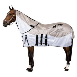 Produktbild von Horse Pilot NENA UV Fliegendecke für Pferde in Grau und Weiß