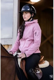 Produktbild von Horse Pilot Pampa Fleecejacke mit Kapuze für Damen in Rosa Größe S
