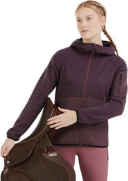 Produktbild von Horse Pilot Pampa Reitjacke Fleece mit Kapuze Damen Braun Größe M