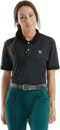 Produktbild von Horse Pilot Reit-Poloshirt Atlas Unisex Schwarz 2XS