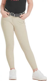Horse Pilot Reithose für Mädchen Kids X-Design in Weiß und Beige mit Öko-Tex Zertifizierung – Bild 1 von 6