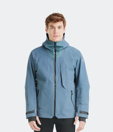 Produktbild von Horse Pilot Reitjacke Element für Herren mit Kapuze wasserdicht Blau XXL