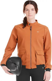 Horse Pilot Reitjacke für Damen mit Reißverschluss wasserabweisend Braun Orange XL – Bild 1 von 1