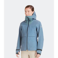 Produktbild von Horse Pilot Reitjacke für Damen wasserfest mit Kapuze Blau Größe M