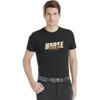 Produktbild von Horse Pilot Reitshirt aus GOTS-Baumwolle für Herren in Schwarz XXL