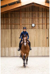 Produktbild von Horse Pilot Reitshirt Fleece für Damen in Blau Größe M