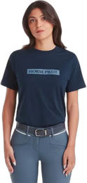 Produktbild von Horse Pilot Reitshirt für Damen aus Baumwolle Blau Größe M GOTS zertifiziert