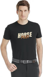 Horse Pilot Reitshirt für Herren aus Baumwolle Schwarz Größe L GOTS zertifiziert – Bild 1 von 1