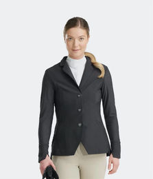 Produktbild von Horse Pilot Reitturnierjacke Aeromesh für Damen Sommer Grau Schwarz Größe 42