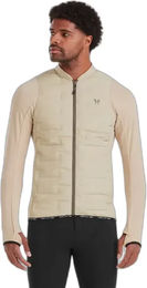Produktbild von Horse Pilot Storm Reitjacke für Herren in Beige mit Fleece und wasserabweisender Daunenjacke für den Winter