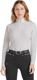 Produktbild von Horse Pilot Suntech Reitshirt Langarm für Damen Sommer Weiß Grau Größe S