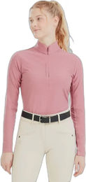 Produktbild von Horse Pilot Suntech Reittrikot Damen Langarm Reitshirt Sommer Weiß Rosa XL OEKO-TEX Standard 100
